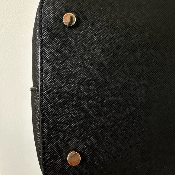 Kate Spade Black Handbag with gold hardware. Crossbody Strap included. - Picture 14 of 16